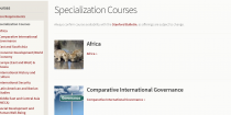 Specialization Courses overview